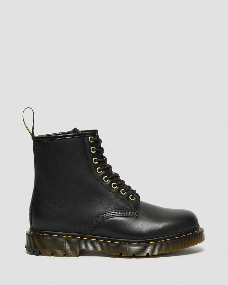 Dr Martens 1460 DM's Wintergrip Leren Werklaarzen Heren Zwart | NL 188UZG